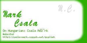 mark csala business card